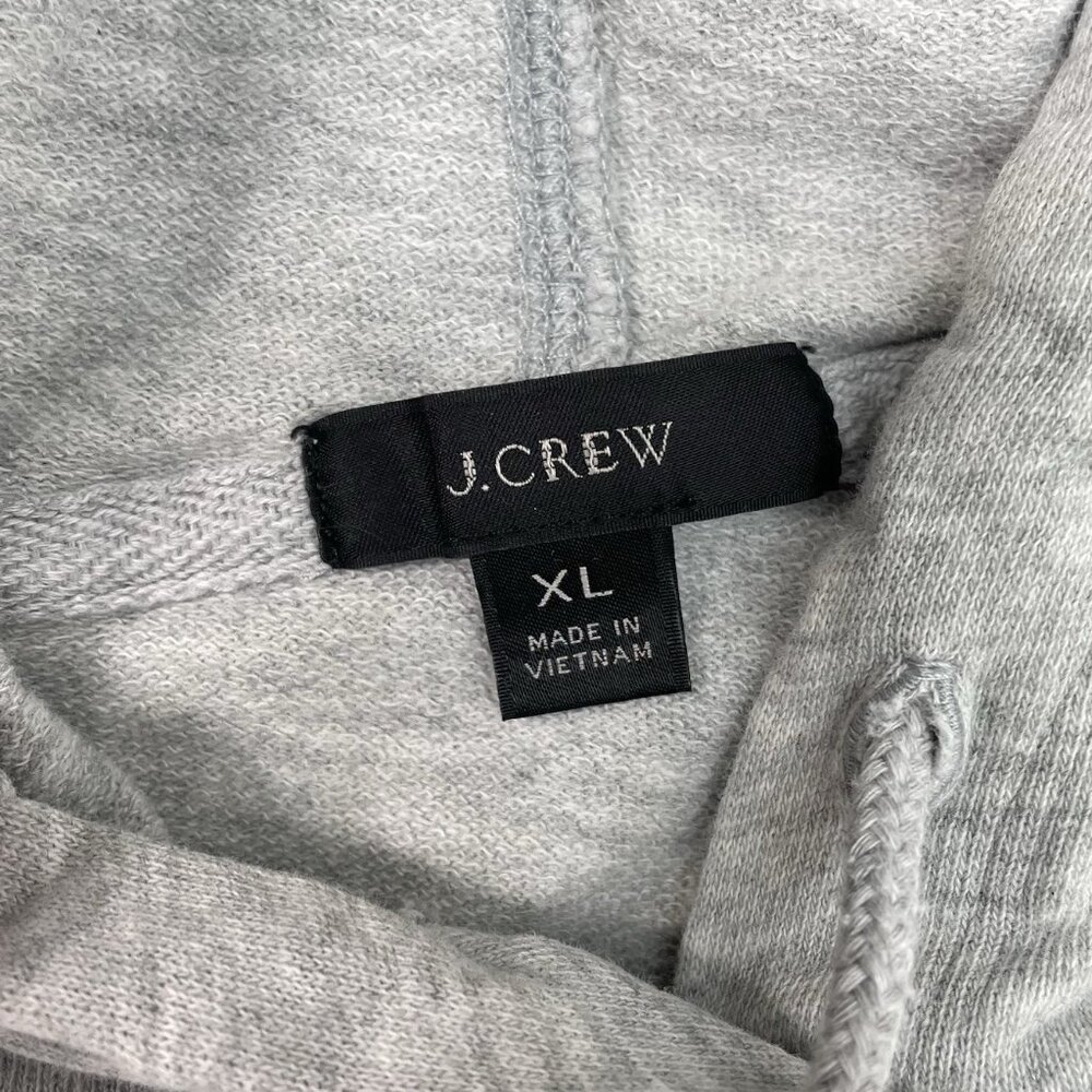 J. Crew Magic Rinse Pullover Hoodie Sweatshirt Oversized Gray Womens XL - Picture 3 of 8